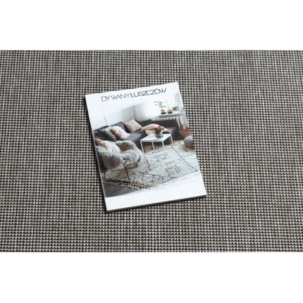 Kilimas sizalio virvelės FLOORLUX 20580 sklandžiai, vienodas, vienspalvis - sidabras / juoda