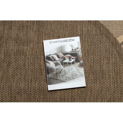 Kilimas sizalio virvelės FLOORLUX Apskritas kilimas 20195 kava / mais