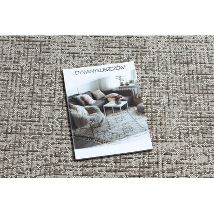 Kilimas sizalio virvelės FLOORLUX Apskritas kilimas 20401 Rėmelis šampanas / taupe