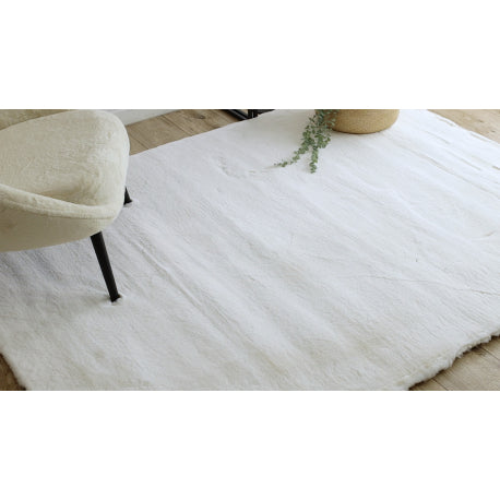 Kilimas TEDDY NEW wool 45 Šagrenės kremas labai storas, pliušinis, nuo slydimo