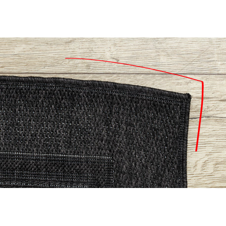 Kilimas TIMO 5000 sizalio lauke juoda - ANTROS KLASĖS PRODUKTAS