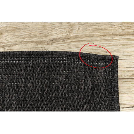 Kilimas TIMO 5000 sizalio lauke juoda - ANTROS KLASĖS PRODUKTAS