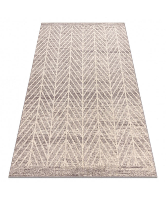Kilimas vilna ANGEL 1188 / 52033 Chevron, silkės smėlio / pilka