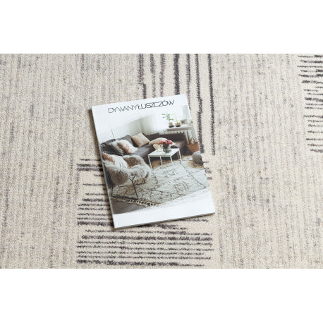 Kilimas vilna ANGEL 1222 / 52023 Linijos smėlio / pilka