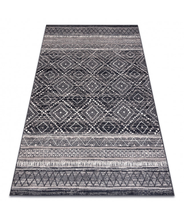 Kilimas vilna ANGEL 7886 / 52055 Rombai, etninis pilka / smėlio