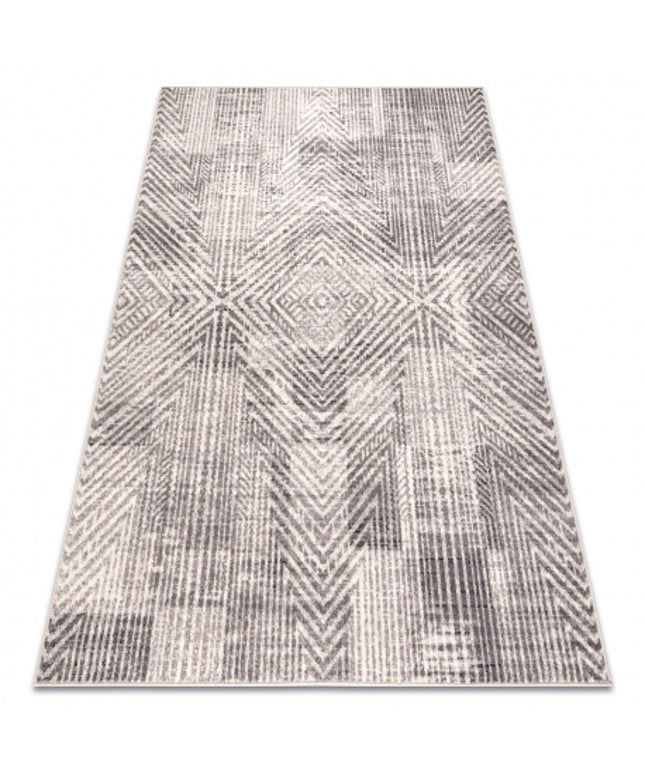 Kilimas vilna ANGEL 7890 / 52042 Chevron, silkės smėlio / pilka