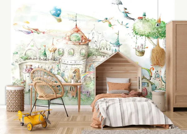 Fototapetas, vaikų kambariui, miesto pasaka - 14545